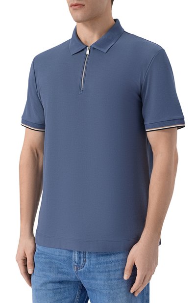 Хлопковое поло BOSS, арт. 50555108, фото 3