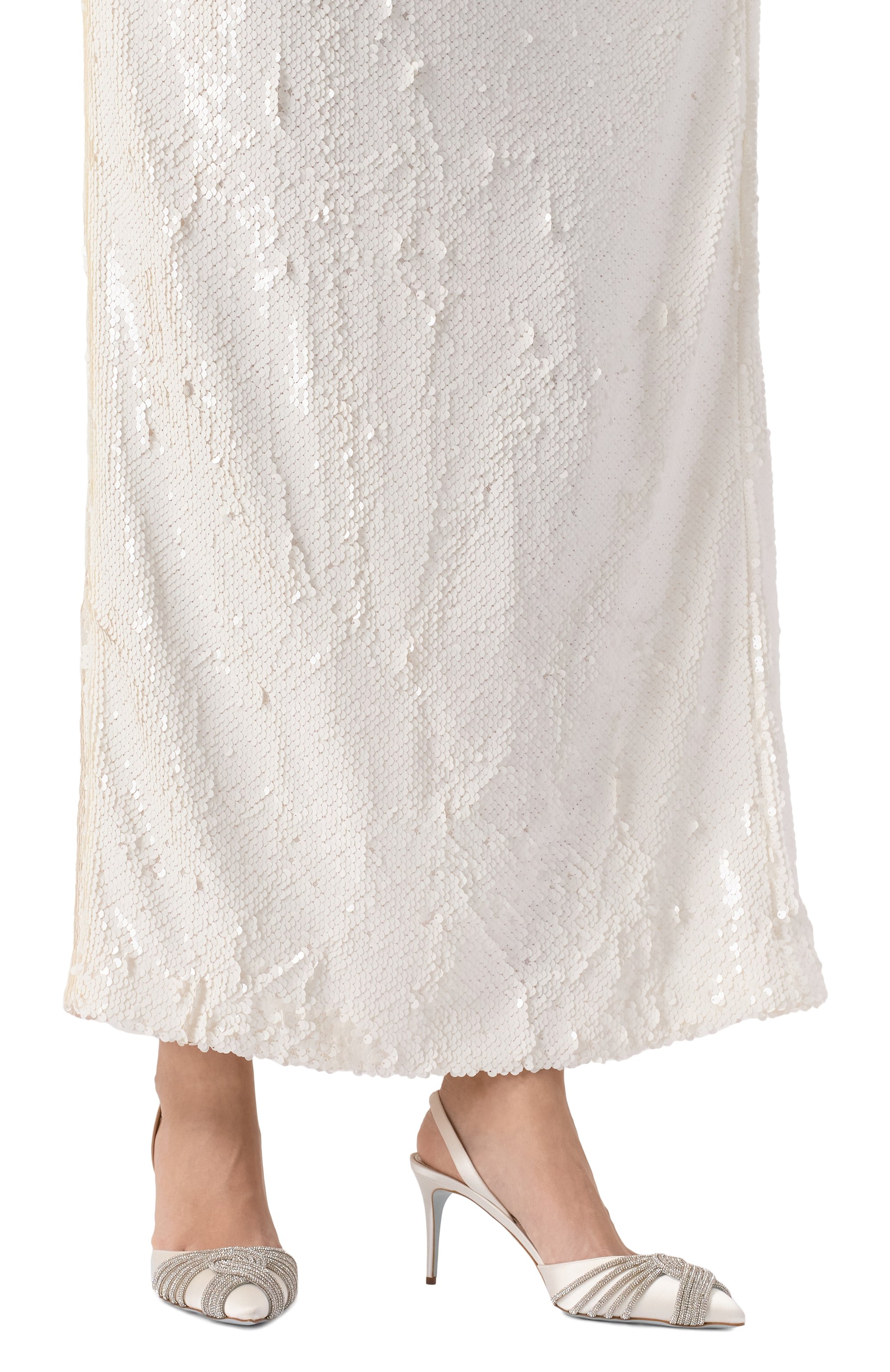 Текстильные туфли gatsby sling 75 AQUAZZURA, арт. GASMIDBR/SAT, фото 3