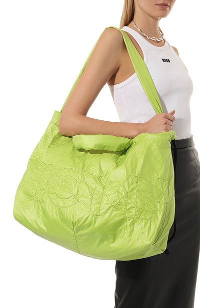 Сумка-шопер paddington VIC MATIE салатового цвета по цене 26350 руб., арт. 1C0218T_999B090600, фото 2 Сумка-шопер paddington VIC MATIE, арт. 1C0218T_999B090600, фото 2
