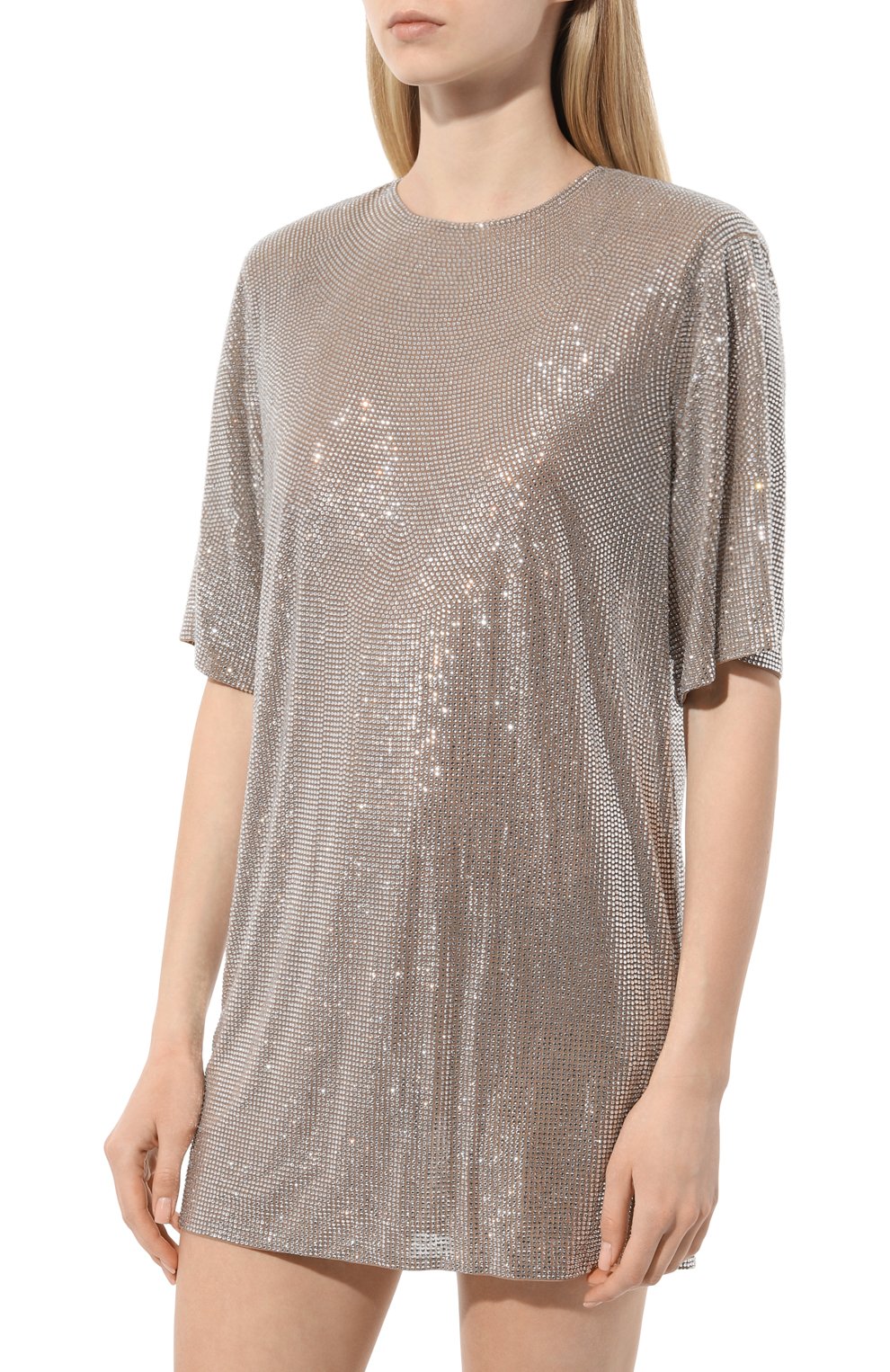 Платье с отделкой стразами GIUSEPPE DI MORABITO, арт. 02PSDR338FC 02212, фото 3