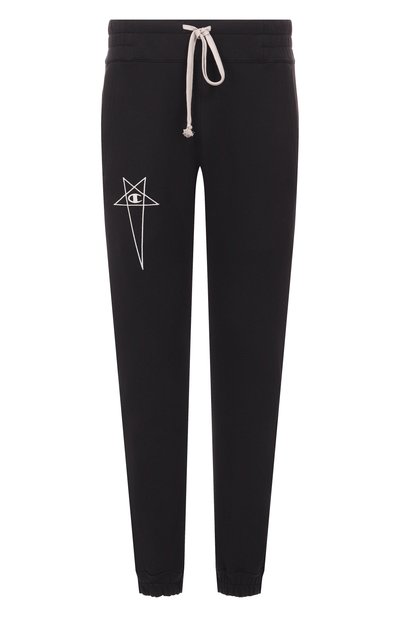 Мужские хлопковые джоггеры rick owens x champion RICK OWENS, арт. CM01E1685/CHFE