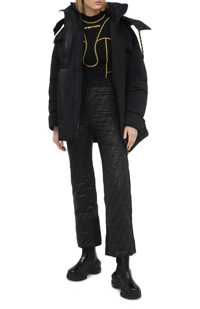 Брюки FENDI черного цвета по цене 116000 руб., арт. FAB221 AEQX, фото 2 Брюки FENDI, арт. FAB221 AEQX, фото 2
