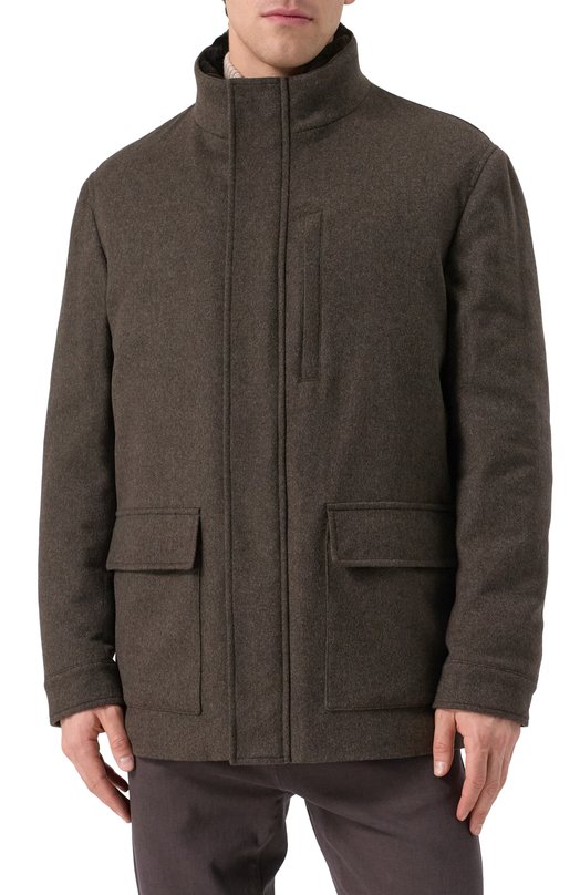 Шерстяная куртка Sartoria Latorre VALERI0/UG0706 Коричневый  VALERI0/UG0706 Фото 3