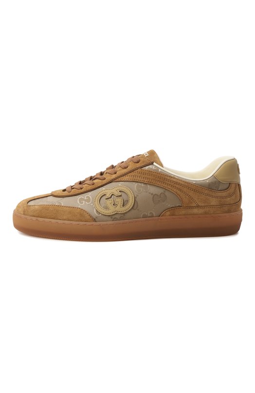 Комбинированные кеды G75 Gucci 813686/AAEX5 Коричневый  813686/AAEX5 Фото 4