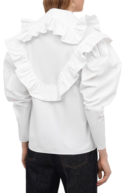 Хлопковая блузка PHILOSOPHY DI LORENZO SERAFINI, арт. A0208/2119, фото 4