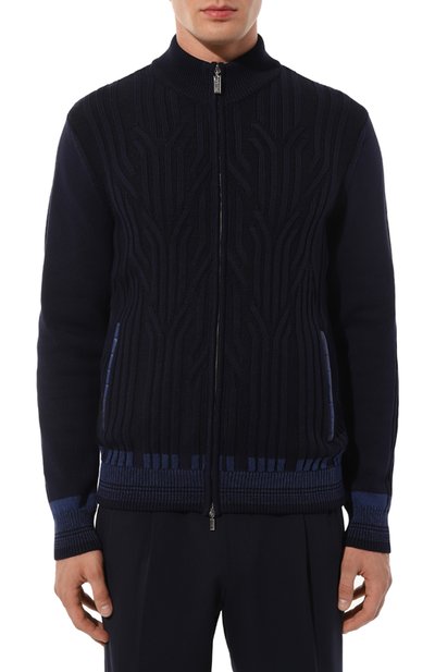 Кардиган из хлопка и шелка ZILLI, арт. KZMC01M0143VCR000, фото 3