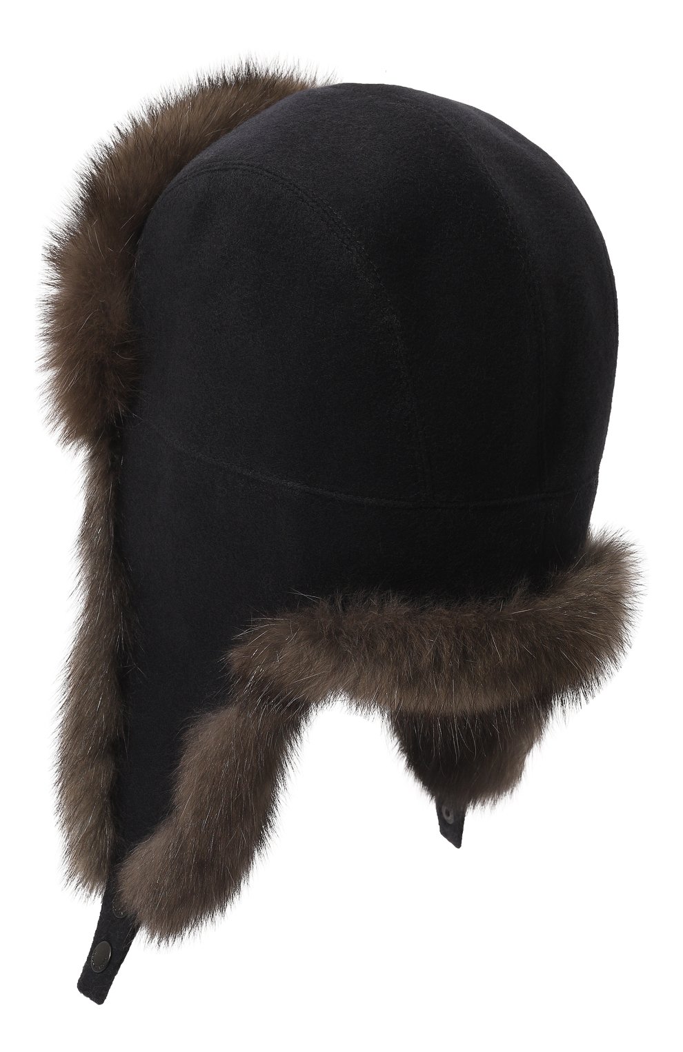 Шерстяная шапка-ушанка с мехом соболя VICTORIA KUSENKOVA, арт. 339103384159, фото 2