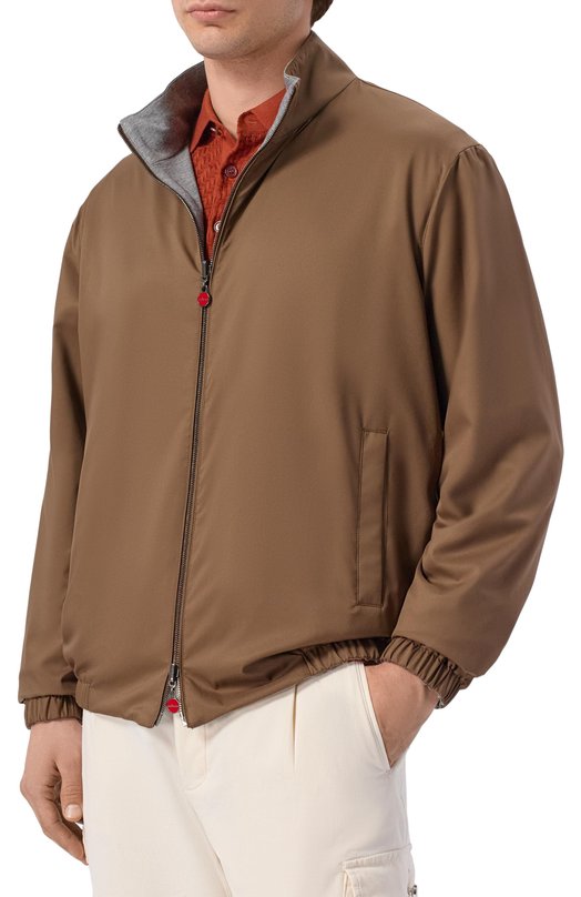 Двусторонний бомбер Kiton UW2306V0820H_001 Коричневый  UW2306V0820H_001 Фото 3