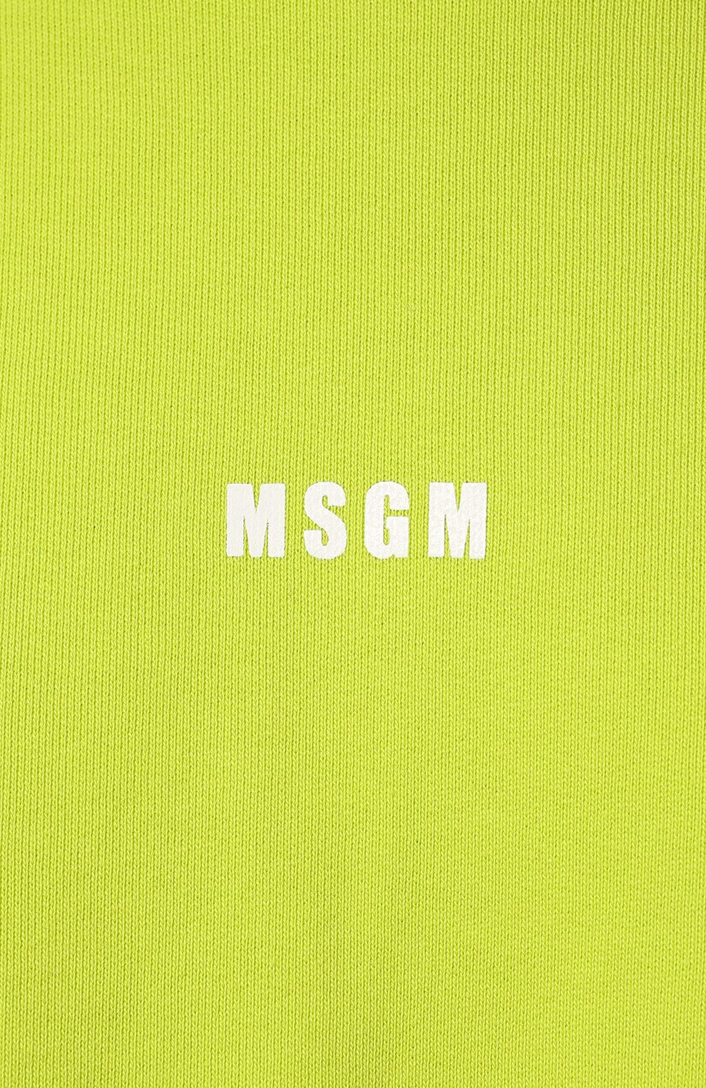 Хлопковое худи MSGM салатового цвета по цене 26650 руб., арт. 3242MDM509 227299, фото 5 Хлопковое худи MSGM, арт. 3242MDM509 227299, фото 5