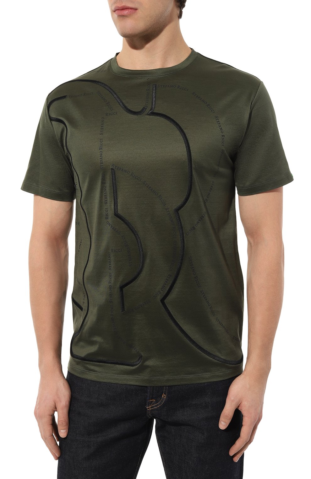 Хлопковая футболка STEFANO RICCI, арт. MNH3102200/TE0001, фото 3