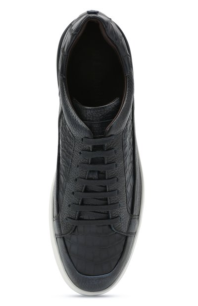 Кеды с отделкой из кожи крокодила BARRETT, арт. CAR-10538.2/CERV0 ASP0RTABILE/CNIL, фото 5