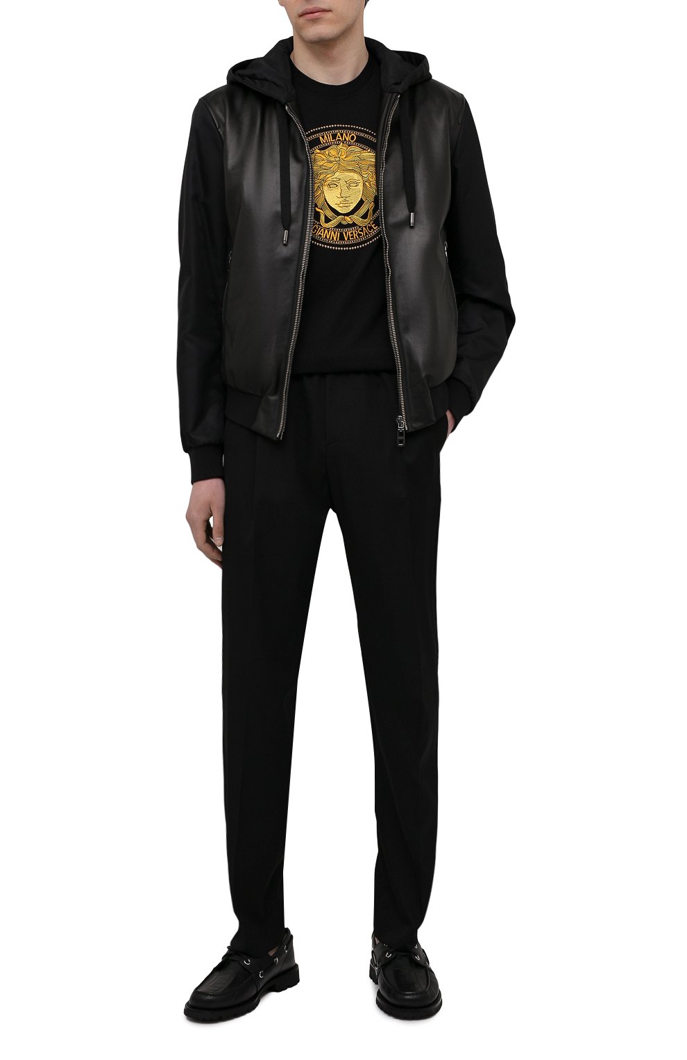 Кожаные топсайдеры FENDI, арт. 7D1407 A5JX, фото 2