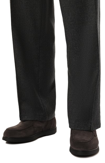 Замшевые ботинки DOUCAL'S темно-серого цвета по цене 45500 руб., арт. DU3326ED0-UF009N, фото 3 Замшевые ботинки DOUCAL'S, арт. DU3326ED0-UF009N, фото 3