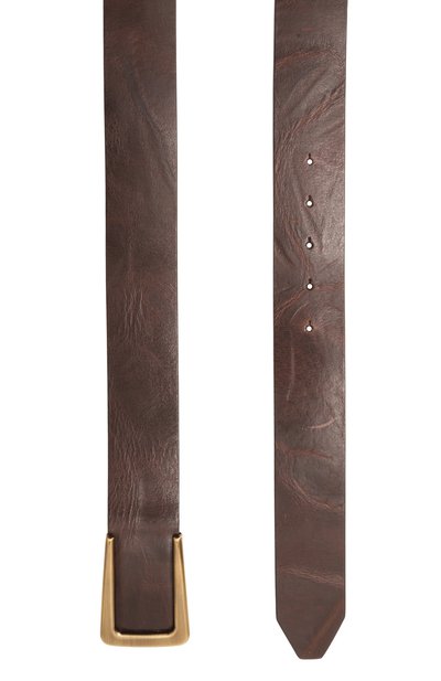 Кожаный ремень BRUNELLO CUCINELLI темно-коричневого цвета по цене 112000 руб., арт. M0DAYC484, фото 3 Кожаный ремень BRUNELLO CUCINELLI, арт. M0DAYC484, фото 3