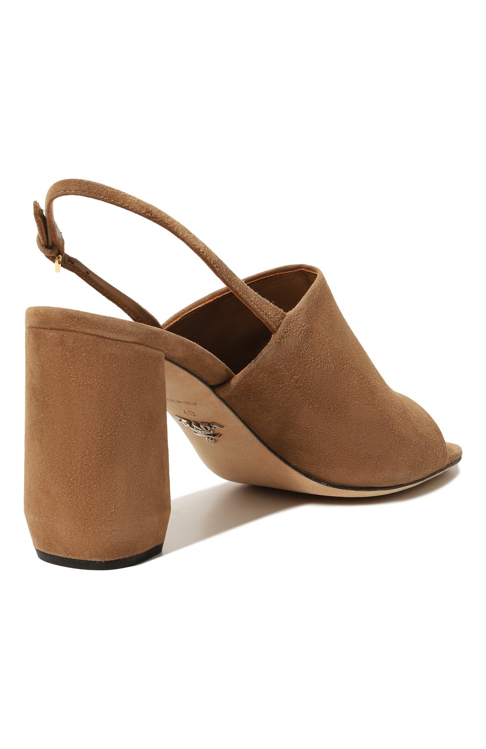 Замшевые босоножки PRADA, арт. 1X677L-008-F0040-085, фото 5