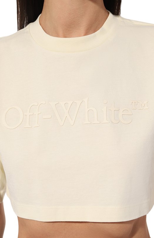 фото Хлопковая футболка off-white