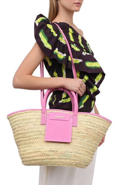 Сумка-шопер le panier soleil JACQUEMUS бежевого цвета по цене 46950 руб., арт. 211BA11/308450, фото 5 Сумка-шопер le panier soleil JACQUEMUS, арт. 211BA11/308450, фото 5