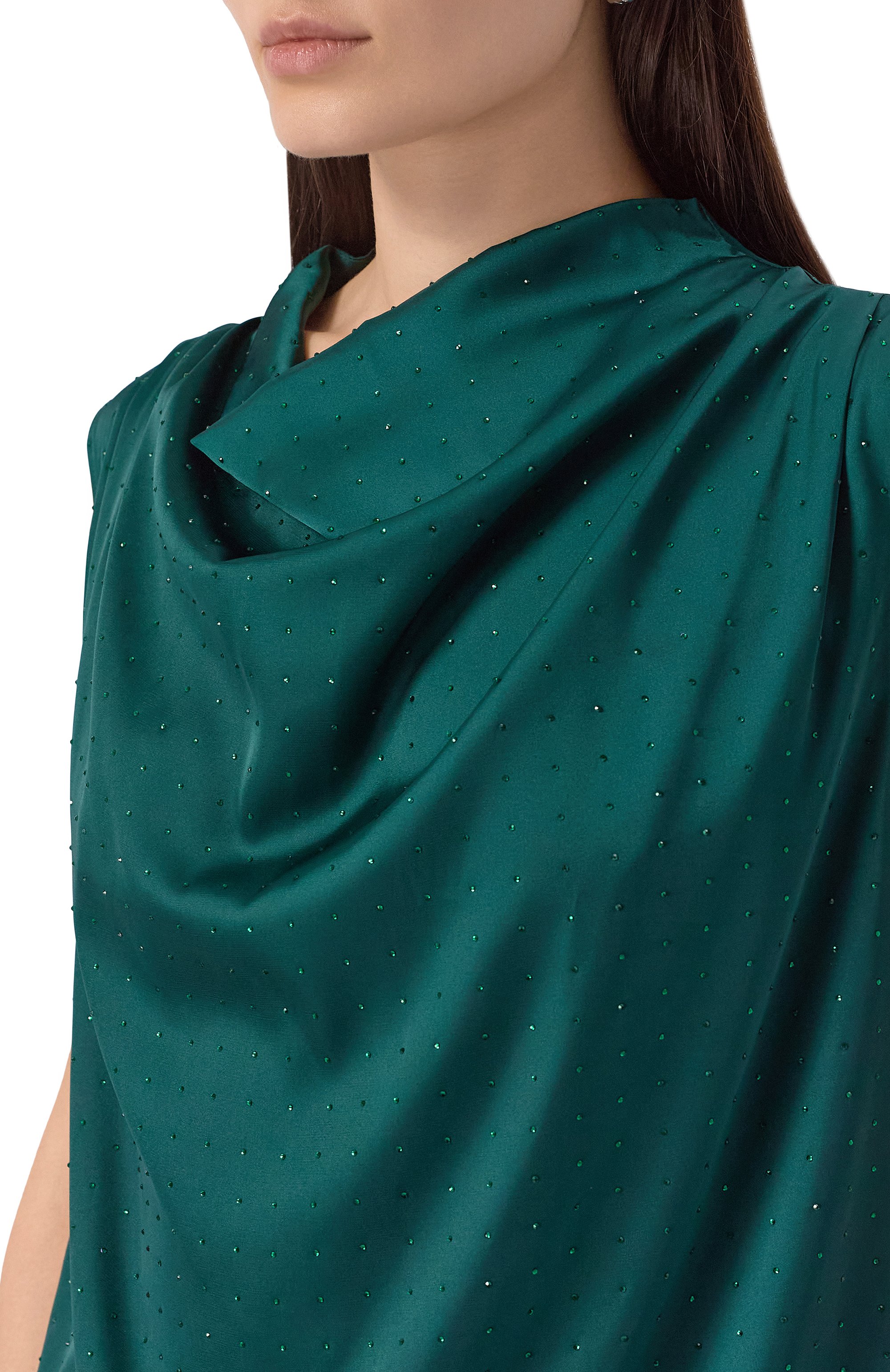 Атласный топ HUGO, арт. 50547697, фото 5