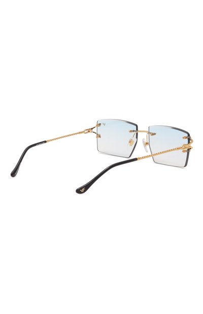 Солнцезащитные очки VINTAGE FRAMES, арт. IC0N YELL0W G0LD/SKY BLUE, фото 5