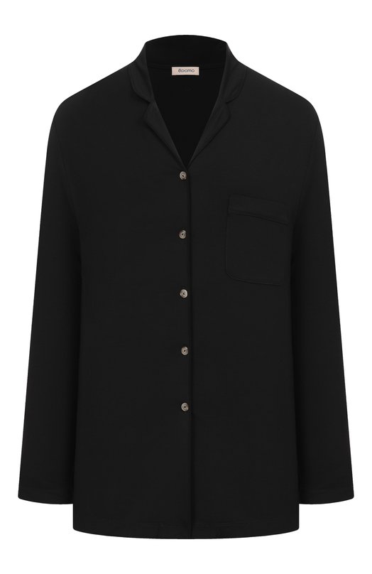 Хлопковая блузка EDOMO T012008FW2526 Чёрный T012008FW2526