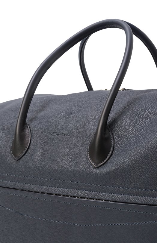 Кожаная дорожная сумка Santoni UIBBA2646BS-ACSUU55 Синий  UIBBA2646BS-ACSUU55 Фото 3