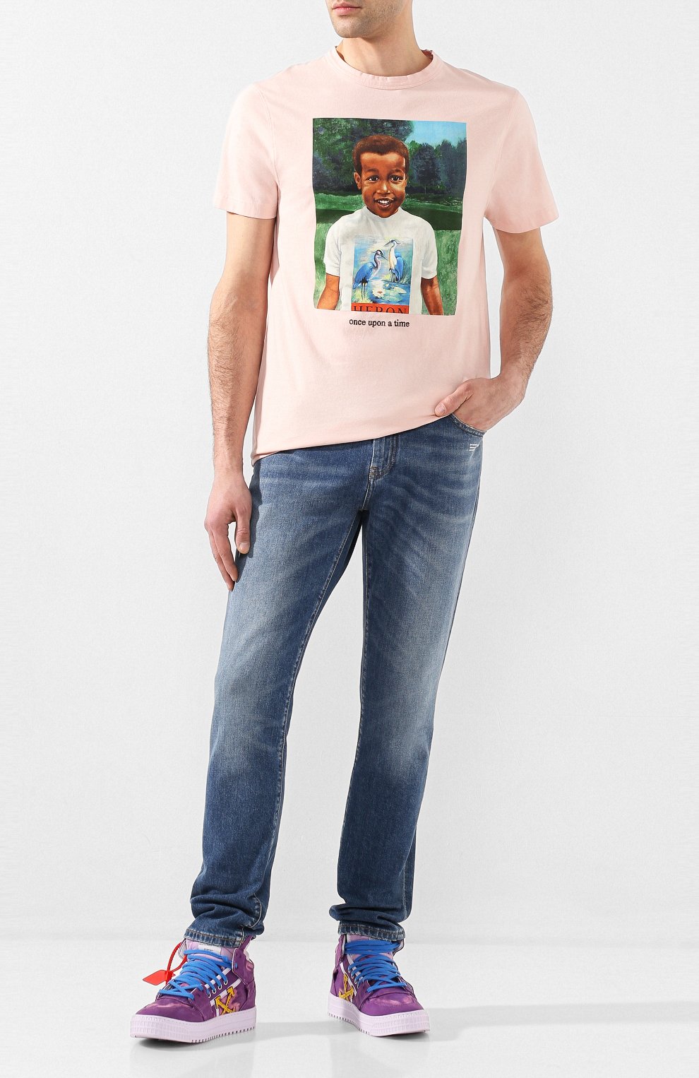 Текстильные кеды off-court OFF-WHITE, арт. 0MIA065R20D330012900, фото 2