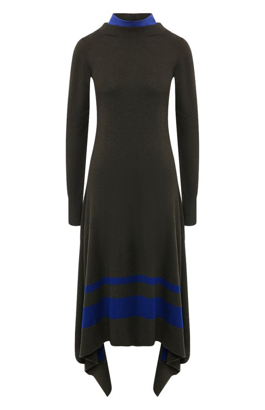 

Шерстяное платье Sacai, Хаки