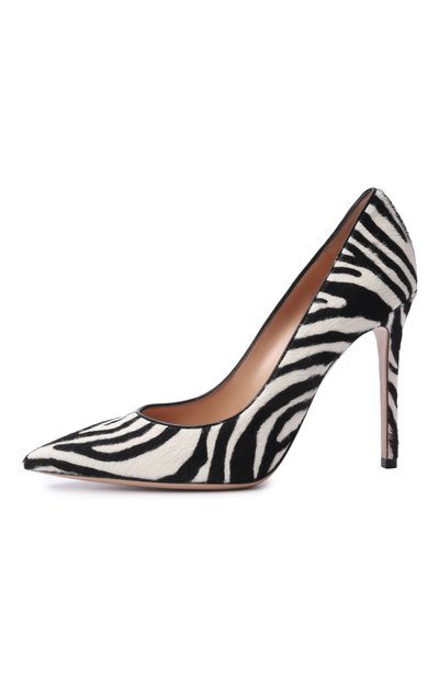 Кожаные туфли gianvito 105 GIANVITO ROSSI черно-белого цвета по цене 125500 руб., арт. G21459.15RIC.P0NZEBR, фото 4 Кожаные туфли gianvito 105 GIANVITO ROSSI, арт. G21459.15RIC.P0NZEBR, фото 4
