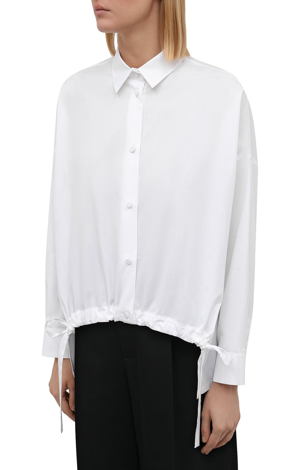 Хлопковая блузка EMPORIO ARMANI, арт. 6K2C67/2N8YZ, фото 3