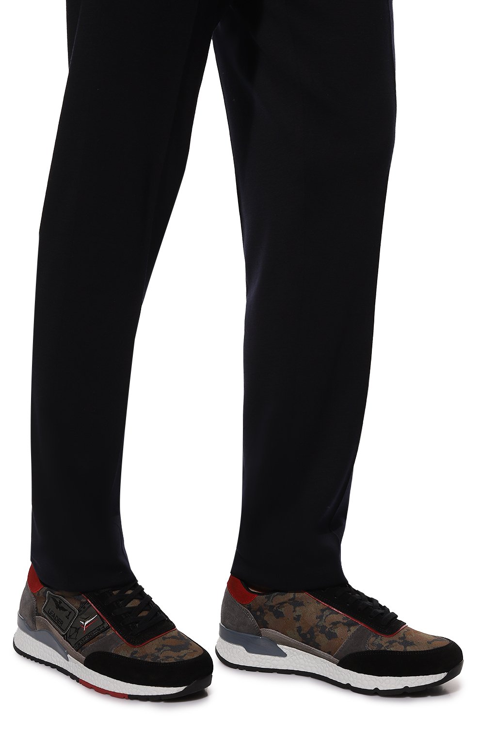 Комбинированные кроссовки AERONAUTICA MILITARE хаки цвета по цене 36150 руб., арт. 222SC221CT2907, фото 3 Комбинированные кроссовки AERONAUTICA MILITARE, арт. 222SC221CT2907, фото 3