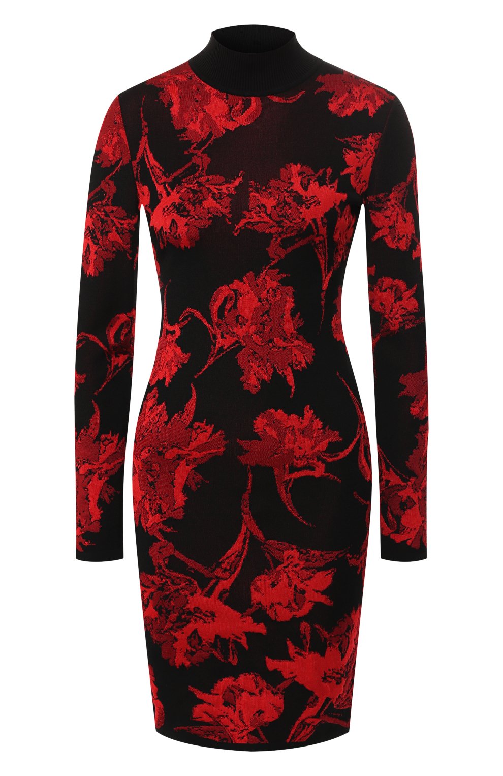 Платье из вискозы ROBERTO CAVALLI красного цвета по цене 89650 руб., арт. IQM175/MI001, фото 1 Платье из вискозы ROBERTO CAVALLI, арт. IQM175/MI001, фото 1