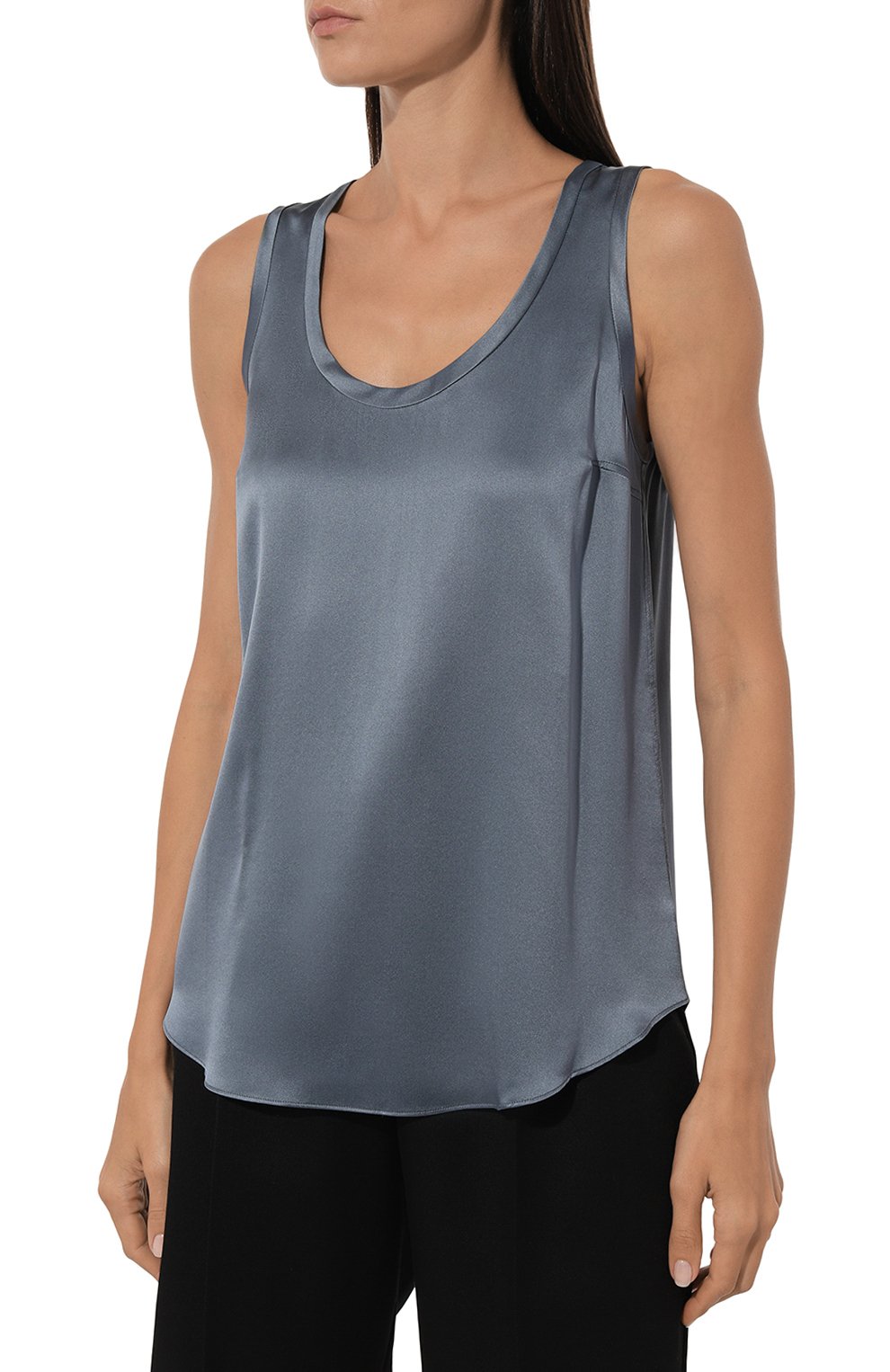 Атласный топ BRUNELLO CUCINELLI, арт. MPC59E0600, фото 3