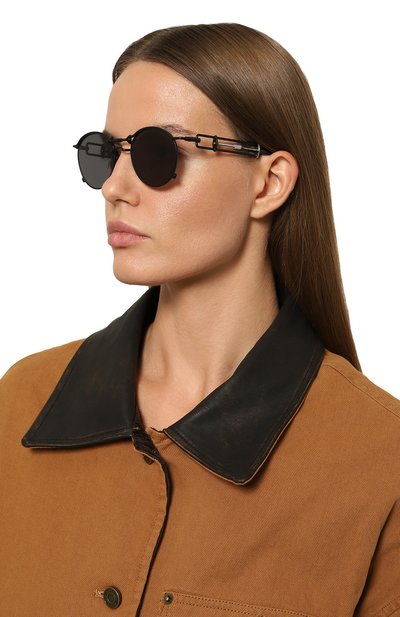 Солнцезащитные очки JEAN PAUL GAULTIER черного цвета по цене 86100 руб., арт. PAS DE VIS-C00, фото 2 Солнцезащитные очки JEAN PAUL GAULTIER, арт. PAS DE VIS-C00, фото 2