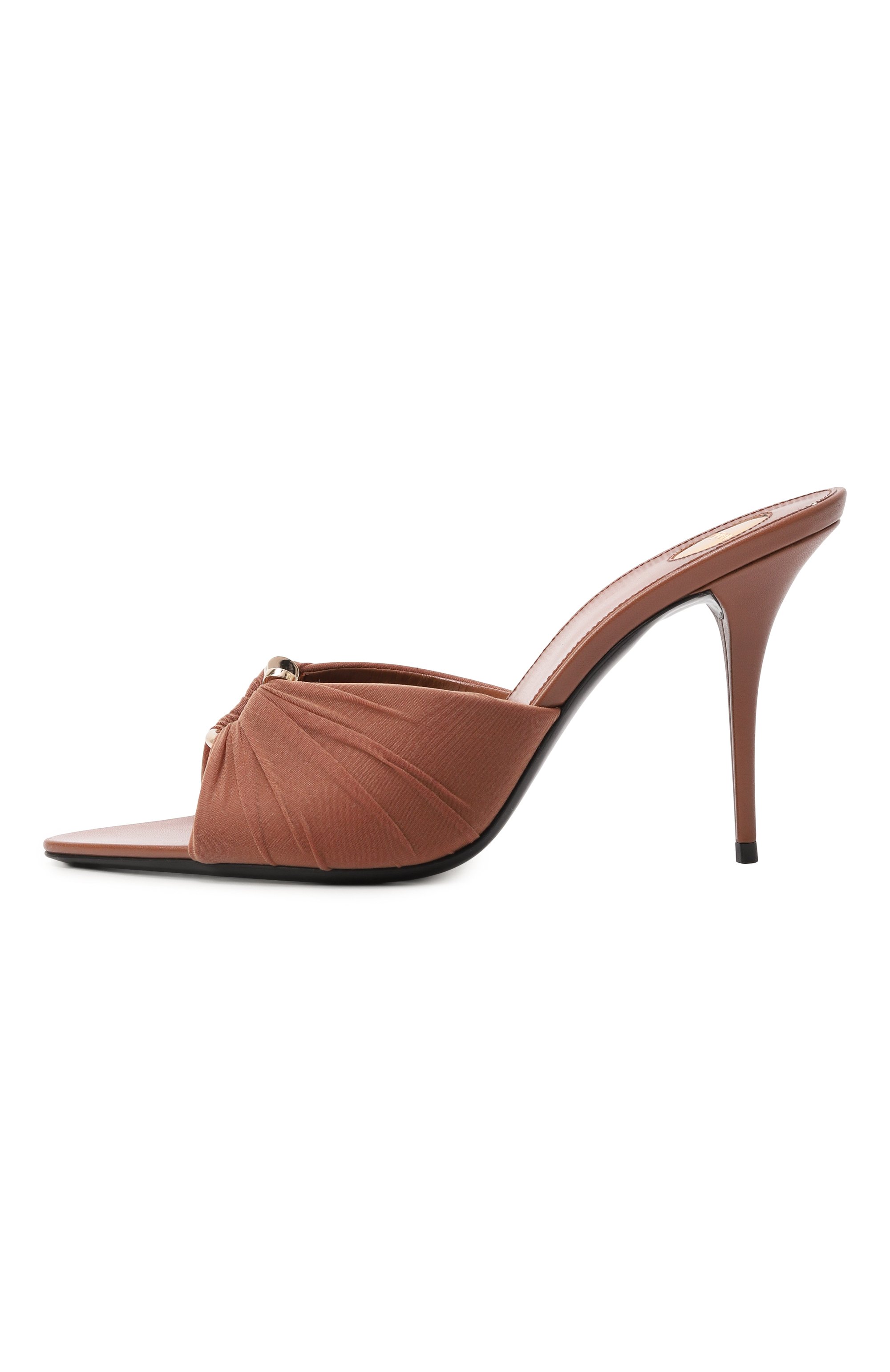 Кожаные мюли lola 90 SAINT LAURENT, арт. 808664/AAD82, фото 4