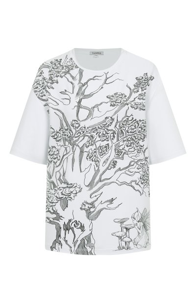 Женская хлопковая футболка YANINA, арт. T-2861A