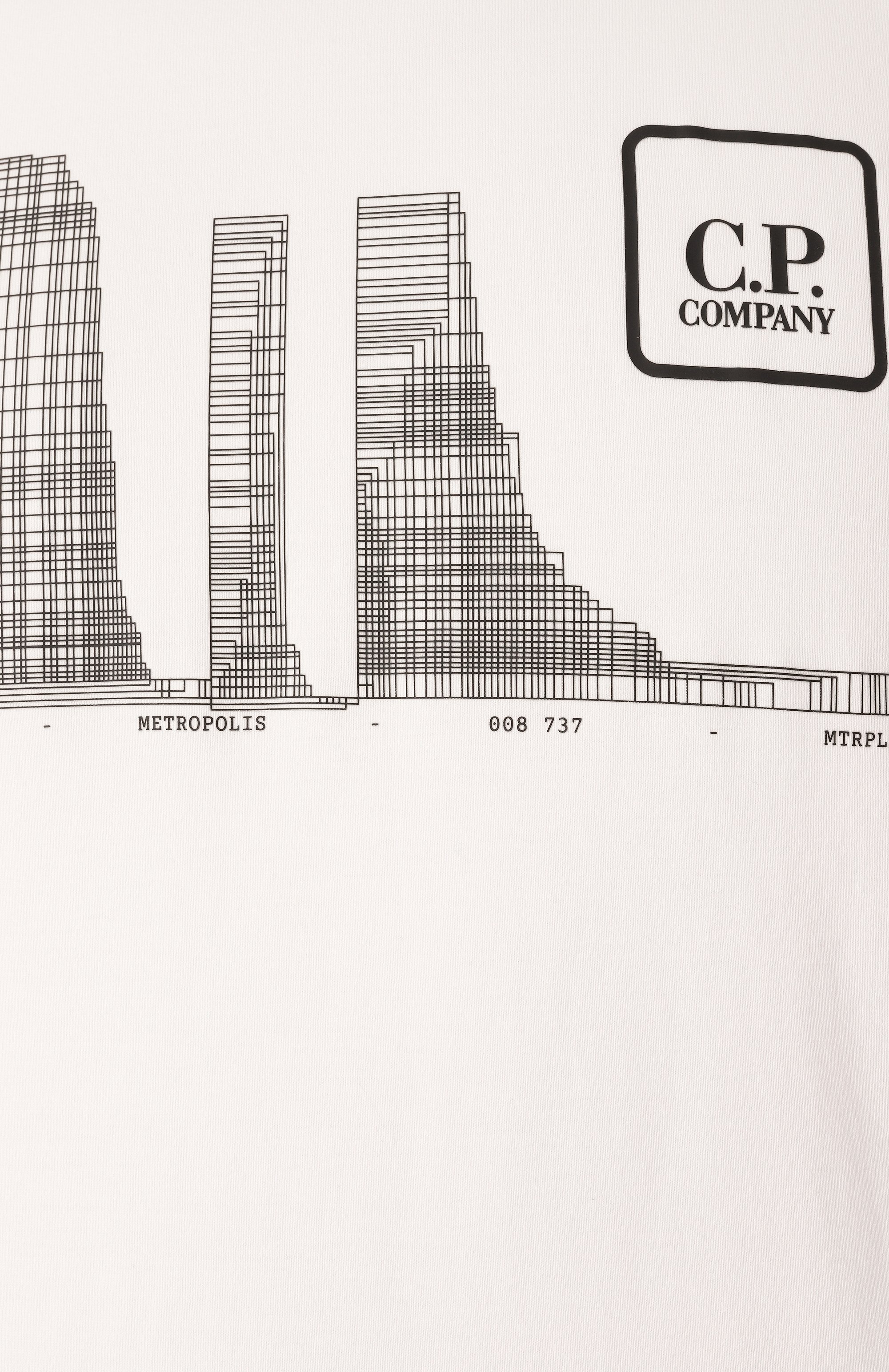 Хлопковая футболка C.P. COMPANY белого цвета по цене 18500 руб., арт. 18CLTS048A006370W, фото 6 Хлопковая футболка C.P. COMPANY, арт. 18CLTS048A006370W, фото 6