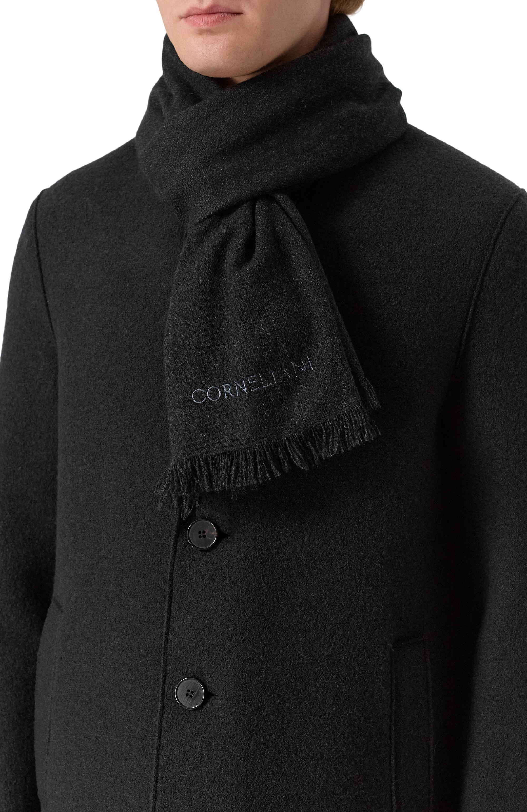 Кашемировый шарф CORNELIANI, арт. 26B369-2629002, фото 2