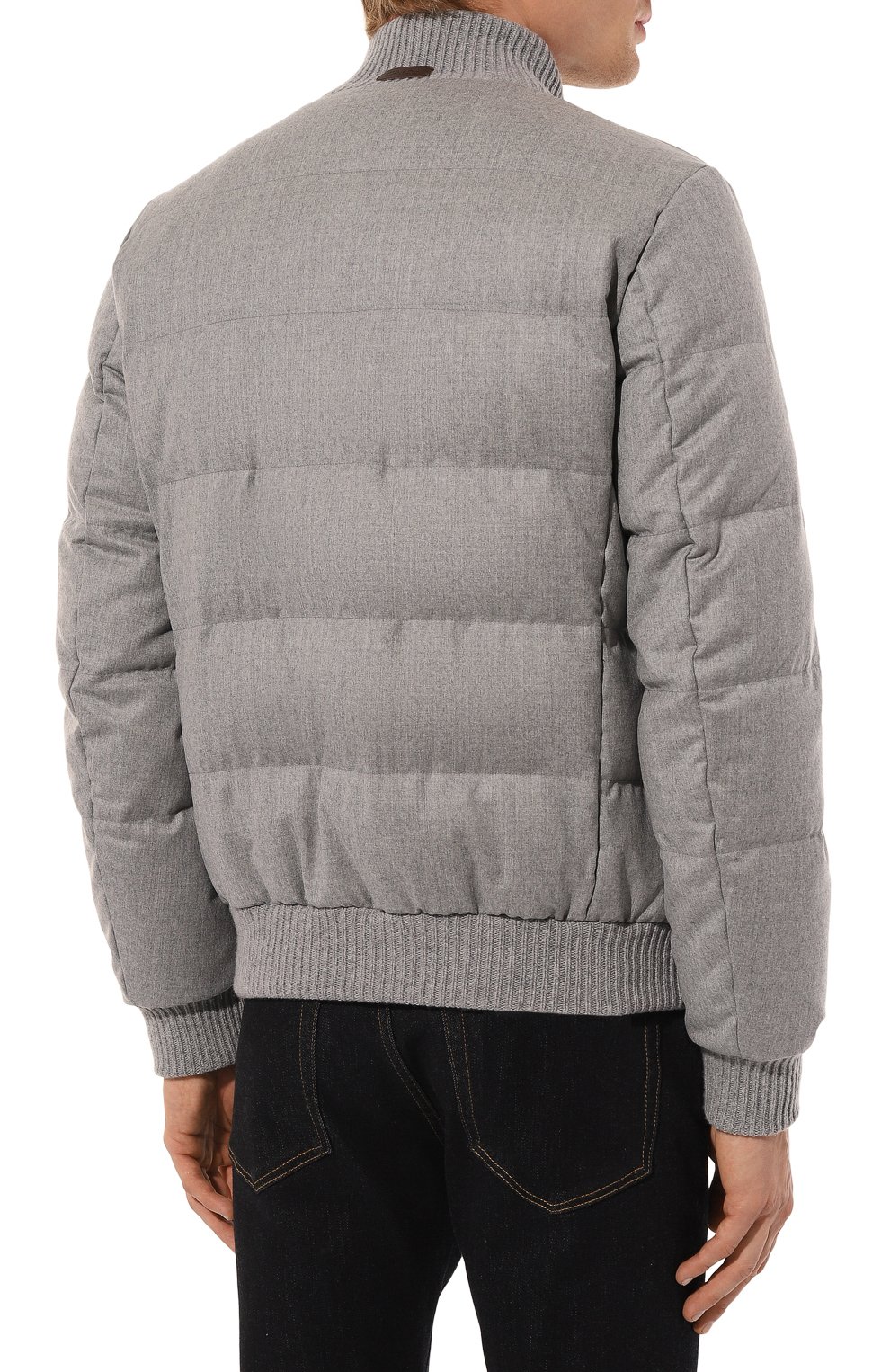 Утепленный бомбер GIMO'S серого цвета по цене 199500 руб., арт. 4W20.1.070.35F.634..NX, фото 4 Утепленный бомбер GIMO'S, арт. 4W20.1.070.35F.634..NX, фото 4