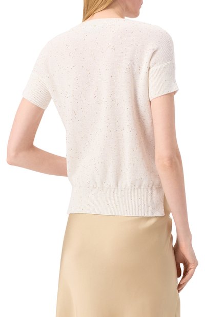 Хлопковый пуловер LORENA ANTONIAZZI, арт. P25124TM29A/3049, фото 4