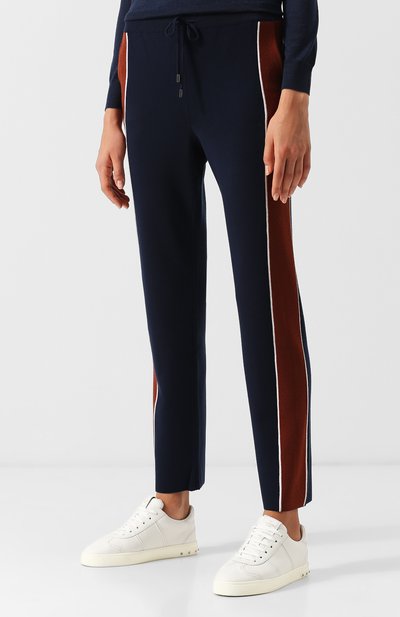 Шерстяные брюки с контрастными лампасами LORO PIANA, арт. FAI1819, фото 3