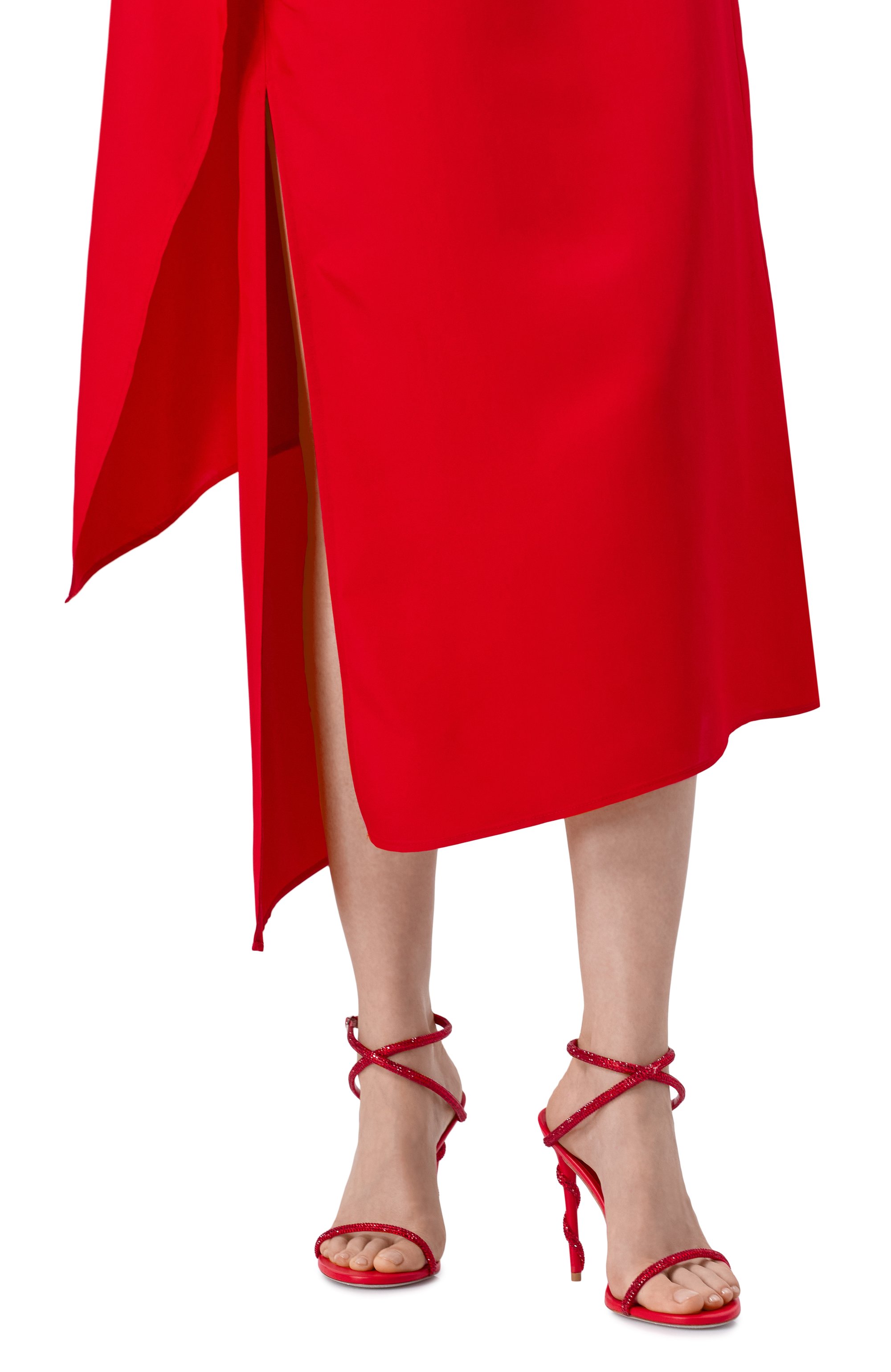 Текстильные босоножки margot 105 RENE CAOVILLA красного цвета по цене 157000 руб., арт. C11593-105/R001, фото 2 Текстильные босоножки margot 105 RENE CAOVILLA, арт. C11593-105/R001, фото 2