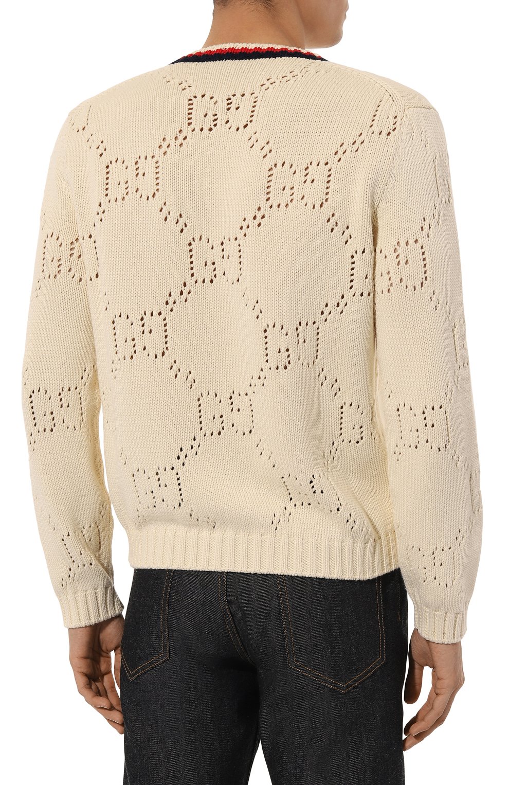 Хлопковый свитер GUCCI, арт. 740501/XKC4L, фото 4