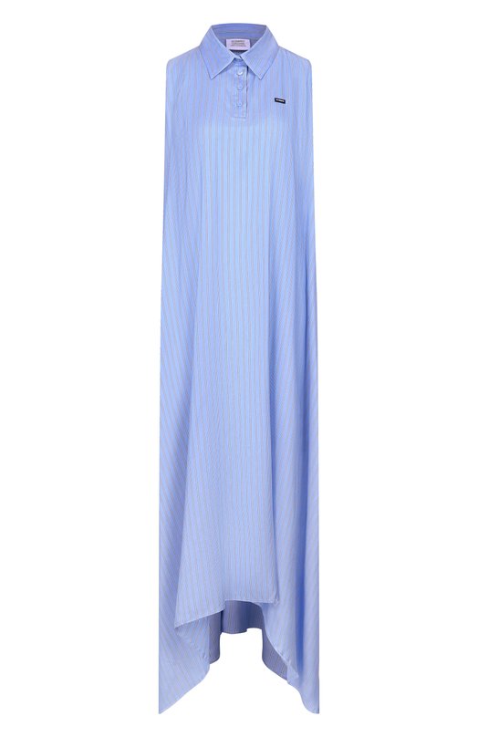 Шелковое платье VETEMENTS WE76DR380LN/26152 P0PLIN Голубой WE76DR380LN/26152 P0PLIN