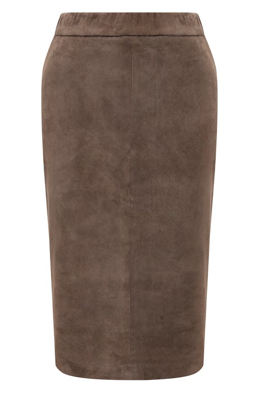 Замшевая юбка Noble&Brulee NB93/2023/1 Коричневый NB93/2023/1
