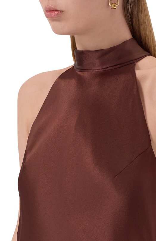 Атласное платье Noble&Brulee NB128/180825/03 Коричневый  NB128/180825/03 Фото 4