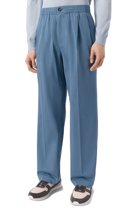 Хлопковые брюки 12 STOREEZ 135918 Синий  135918 Фото 3