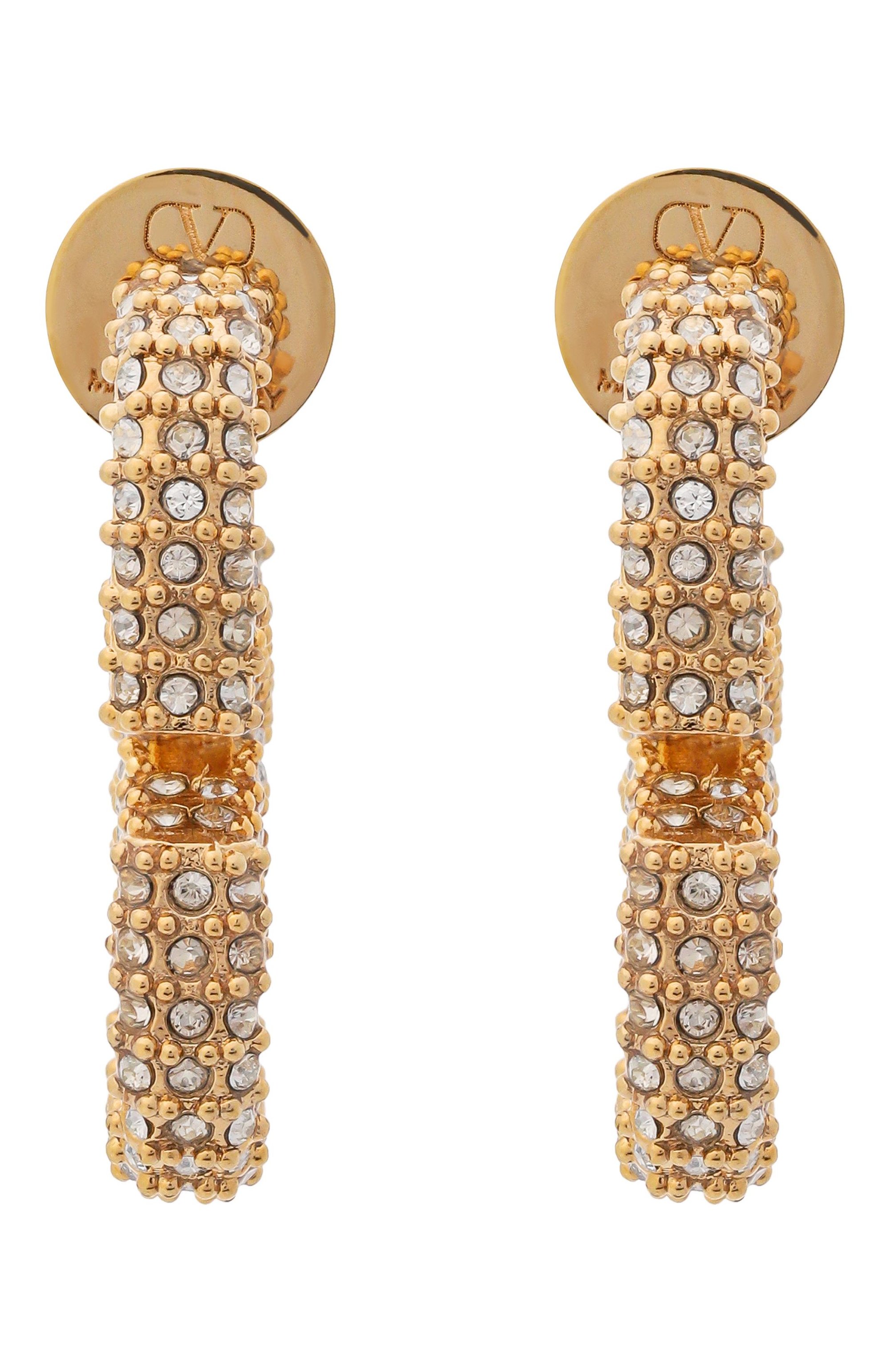 Серьги VALENTINO золотого цвета по цене 64650 руб., арт. 9W2J0G73/YCW, фото 1 Серьги VALENTINO, арт. 9W2J0G73/YCW, фото 1