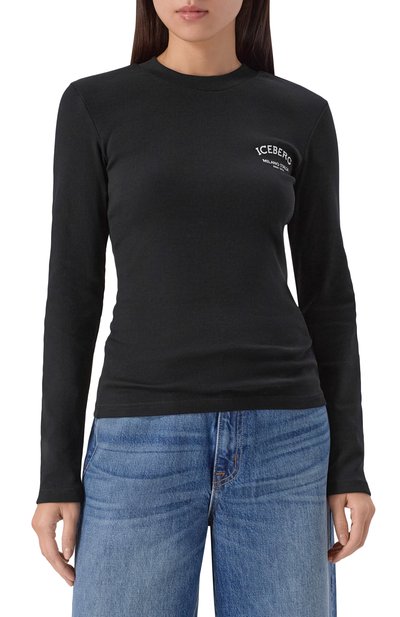 Хлопковый лонгслив ICEBERG, арт. F072/6302, фото 3