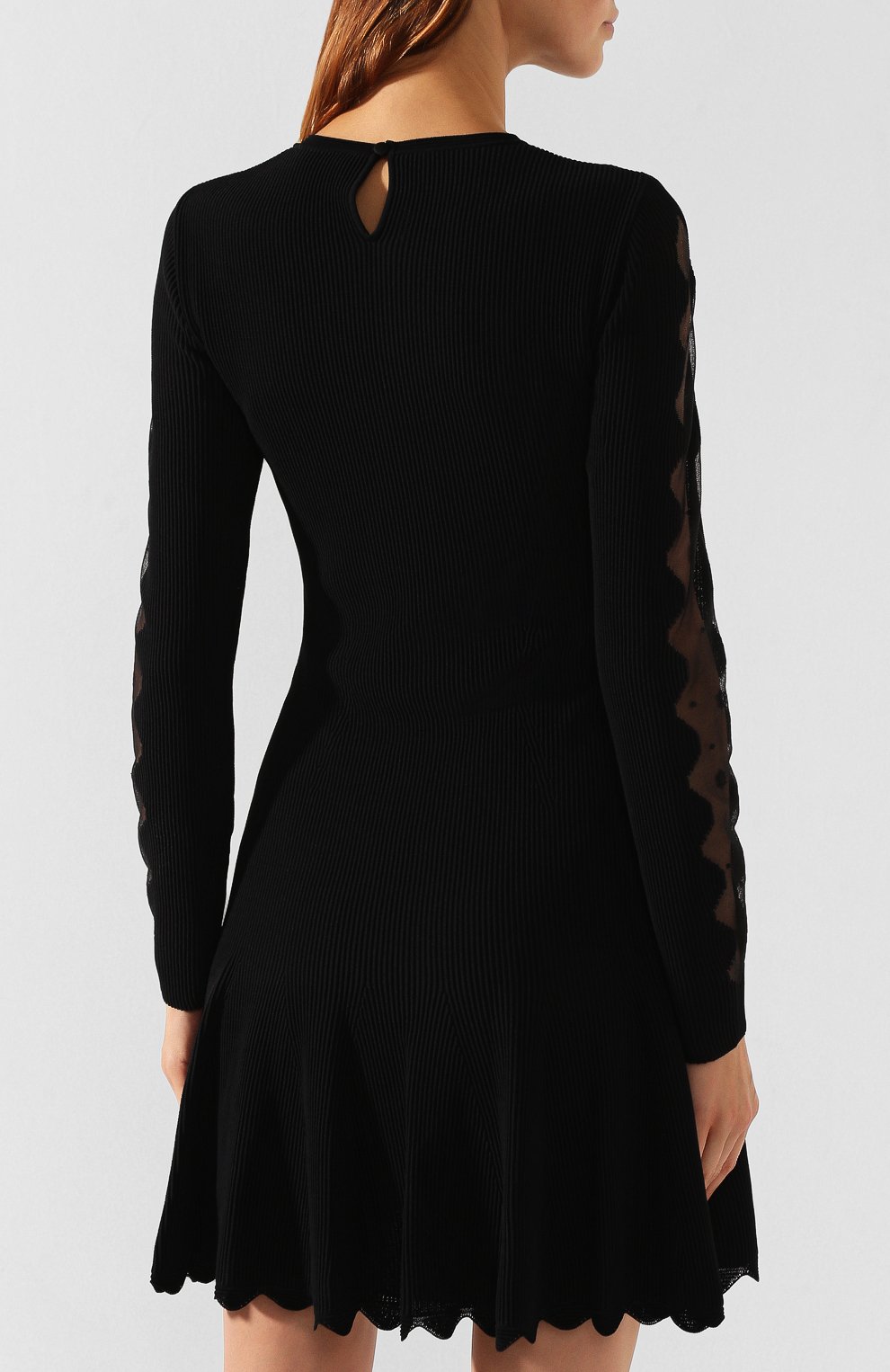 Платье из смеси вискозы и шелка ALEXANDER MCQUEEN, арт. 585220/Q1AD9, фото 4