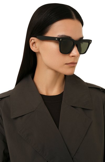Солнцезащитные очки L.G.R. черного цвета по цене 32150 руб., арт. CECILE 2907 01 GREEN, фото 2 Солнцезащитные очки L.G.R., арт. CECILE 2907 01 GREEN, фото 2